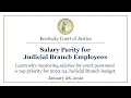 Chief Justice AOC Director Discuss Salary Parity as Budget Priority