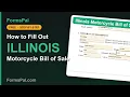 How to Fill Out an Illinois Motorcycle Bill of Sale Free Fillable PDF Step by Step