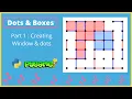 Creating Window dots Dots boxes game PART 1 python and pygame
