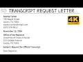 How To Write Transcript Request Letter with Sample and Explanation Writing Tutorials