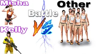 ultimate battle between kelly misha vs other character speed test garena free fire battlegrounds 