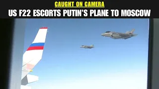 US F-22 Raptors Escort Putin s Presidential Plane from Alaska Summit