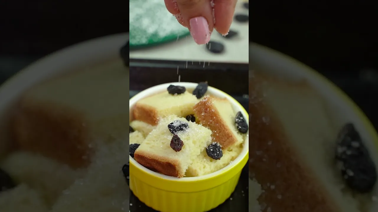 Easiest Bread & Butter Pudding  #shorts #food #sooperchef