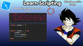 Loops Repeat Roblox Scripting Tutorial Series