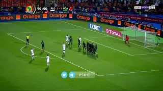 جنون المعلق حفيظ الدراجي على هدف رياض محرز في مرمى نيجيريا 