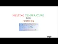 Primer Melting Temperature