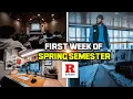first week of SPRING SEMESTER at RUTGERS University
