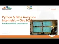 Python Data Analytics Internship Session 13 Array Manipulations Broadcasting SASF