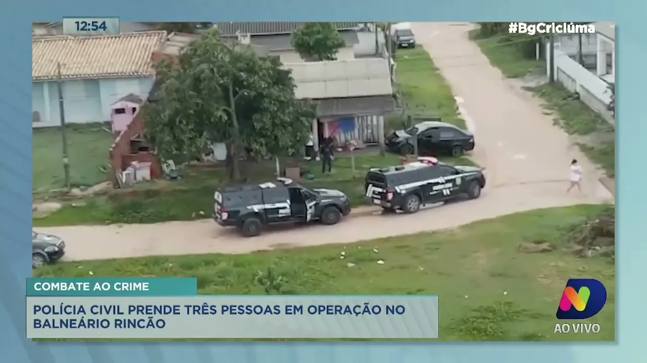 Operação da Polícia Civil combate crimes violentos em Balneário Rincão