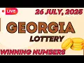 Georgia Midday Lottery Results For - 26 Jul 2025
