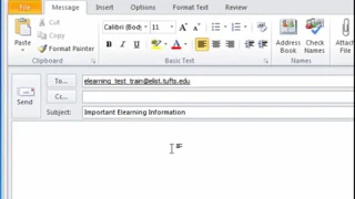 eList Posting to a Tufts Elist via email