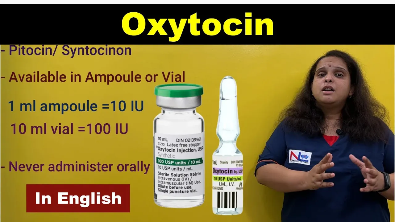 Oxytocin in English | Obstetrical Uterotonic Drug | Nursing Lecture