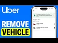 How to Remove Vehicle from Uber Driver App
