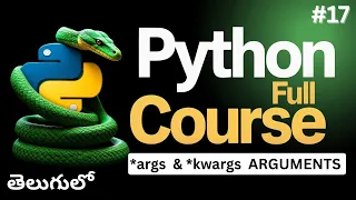 Master Advanced Python Arguments args and kwargs Explained in Telugu -17