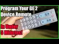 Programming a GE Big Button 2 Device Remote to Your Devices
