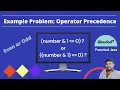 Operator Precedence - Example Problem Practical Java