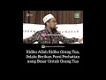 Ridho Allah Ridho Orang Tua - Ustadz Adi Hidayat