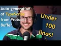 TypeScript gRpc Server with auto-generation of TypeScript with ProtoBuf under 100 lines of code