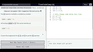 Lesson 23 Basic JavaScript Compound Assignment With Augmented Multiplication