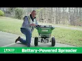 Introducing the NEW LESCO Battery Powered Push Spreader