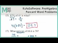 KutaSoftware PreAlgebra - Percent Word Problems