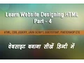 HTML Tutorial Part - 04 Hindi How to work with CSS