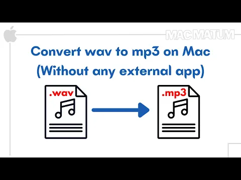 Download MP3 How to convert wav to mp3 on mac