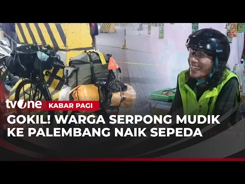Warga Serpong Nekat Mudik ke Palembang Naik Sepeda Selama 4 Hari!