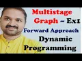 Multistage Graph Forward Approach Dynamic Programming Design and Analysis of Algorithms Ex 1