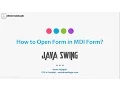 Java Swing 7 - MDI Form