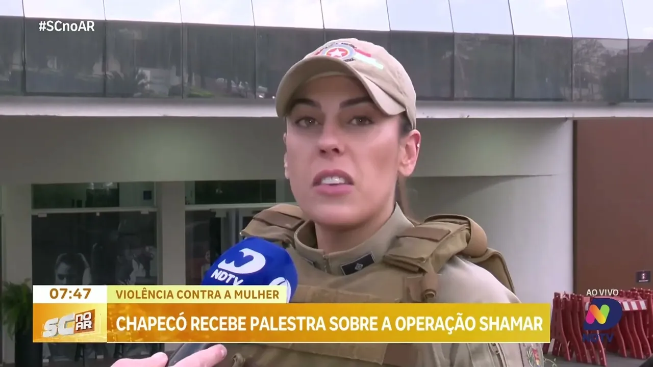 Operação Shamar: Chapecó recebe ciclo de palestras sobre o combate à violência contra a mulher