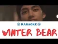 Download Lagu Winter Bear - BTS ( V ) | karaoke, instrumental