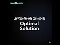 LeetCode Weekly Contest 488 3833 3834 3835 All 3 Problems Solved Explained
