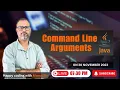 9 Command line arguments in java Command line arguments in java in Hindi Command line arguments