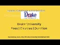 Drake University - USA Courses Tuition Fees Duration