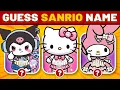 Guess the character name quiz - Sanrio quiz hello kitty cinnamoroll kuromi