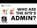 Show the Website s Admin Details - Code Snippets