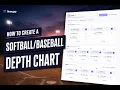 How Create a Softball or Baseball Depth Chart