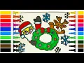 Christmas coloring pages for kids How to Draw SANTA CLAUS for kids SANTA DRAWING for kids