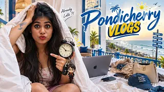 Pondicherry Vlog 🌊 | ரொம்ப Late ஆயிடுச்சு 😱 | Best Food Spots & Biryani #PondicherryVlog