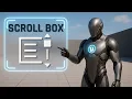 Scroll Box in Unreal Engine UI - Effortless Scrollable Menus and Lists