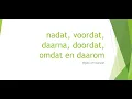 Lagu nadat voordat daarna doordat omdat daardoor #nt2 #nederlands