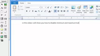 VB Tutor how to disable the Minimum and maximum button
