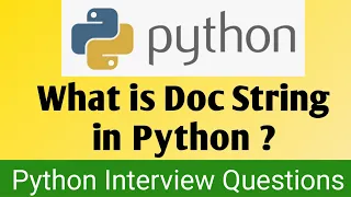 What is Doc String in Python Python Interview Questions
