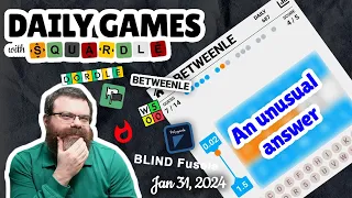 Weekly Squardle and other Daily Wordle-like games - Jan 31 2025
