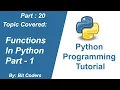 Python Tutorial for Beginners Functions In Python Bit Coder In Hindi