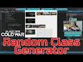 I made a COD Cold War Random Class Generator