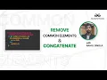 Remove Common Elements Concatenate DSA Programming Tutorials GeeksforGeeks