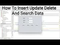 Java And MySQL - How To Insert Update Delete And Search Data With Source Code