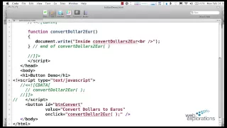 Calling JavaScript Functions using a Button